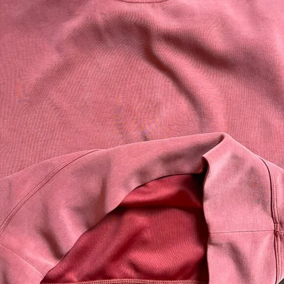 Lululemon Perfectly Oversized Cropped Crew Softstreme Cayenne Size XS - Picture 8 of 10